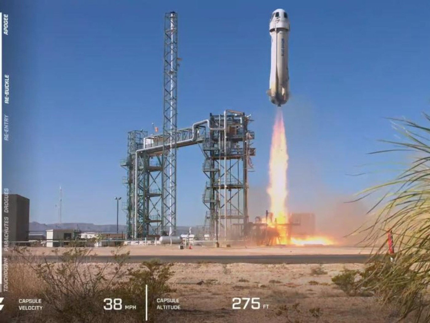 Blue Origin faz 1º voo espacial tripulado após 2 anos (vídeo) - TechShake
