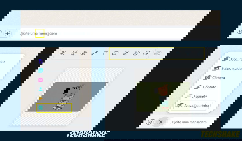como fazer figurinha no whatsapp