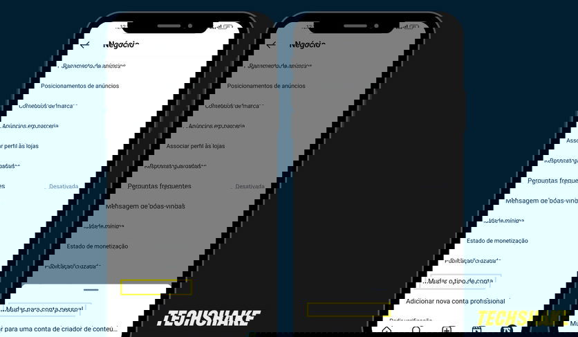 Como tirar a conta profissional do Instagram e reverter para conta pessoal