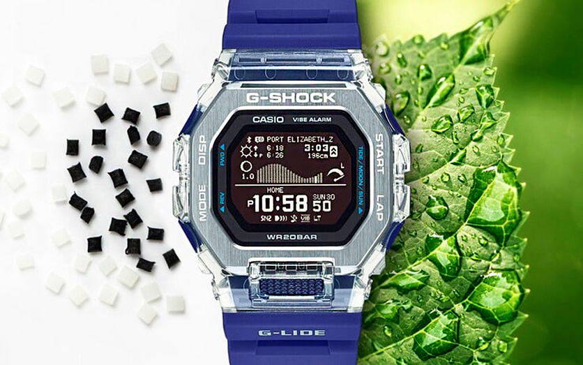 casio gbx 100 verde e branco