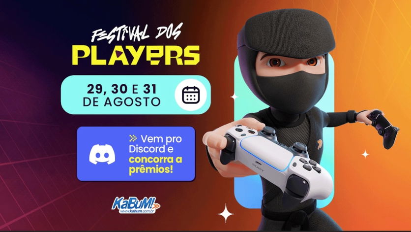 Dia do Gamer: KaBuM! libera descontos exclusivos em seu servidor do Discord