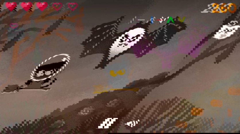 Doodle halloween morcego