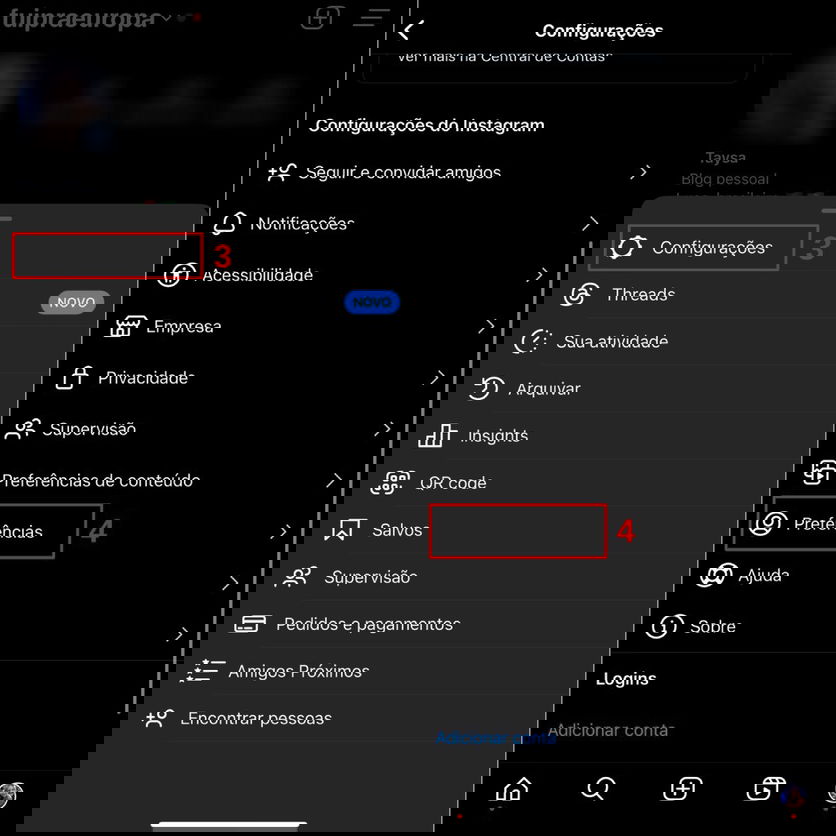 Passo a passo de como mudar a conta ado Instagram de profissional para pessoal