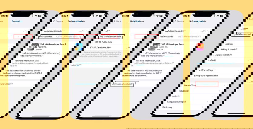 Instalação iOS 18 beta