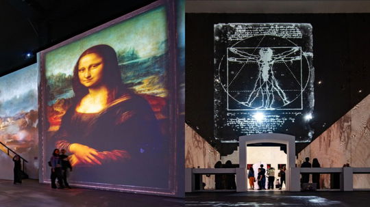 Obras de Da Vinci ganham vida com IA, RV e projeções em mostra imersiva em São Paulo