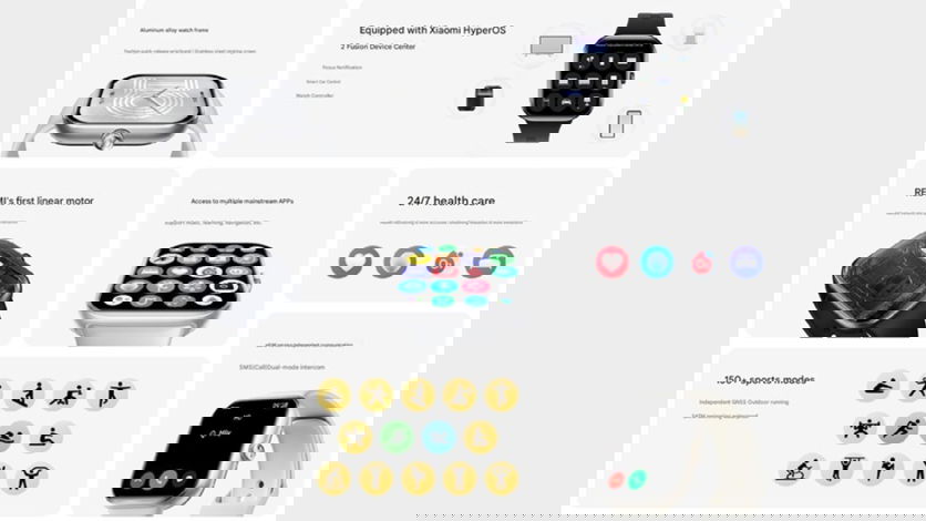 Redmi Watch 5 é lançado com HyperOS 2 e suporte a eSIM