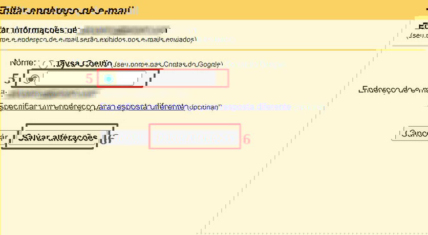 Como mudar o nome no Gmail pelo PC