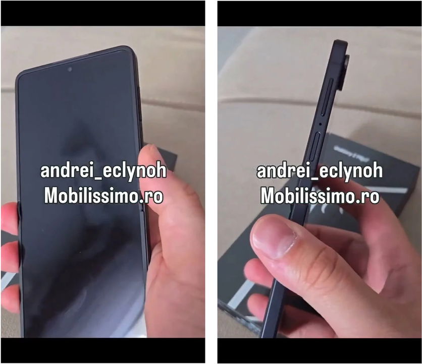 Tela interna dpo Galaxy z FLIP 7 e botões laterais