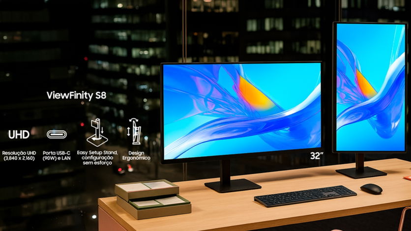 ViewFinity S8: novo monitor 4K da Samsung tem 32”, porta USB-C e foco em produtividade