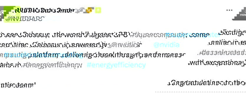 X Nvidia celebra colossus